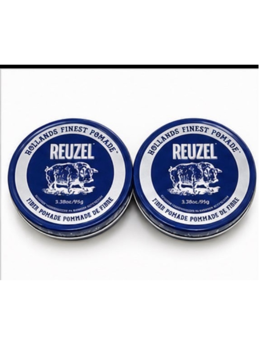 REUZEL Fiber Pomade 3.38 oz 2-Pack Firm Pliable Hold Low Shine NEW